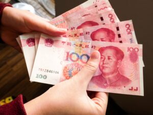 De onderverdeling van de yuan