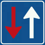 information road narrowing
