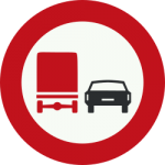 prohibited action overtaking truck
